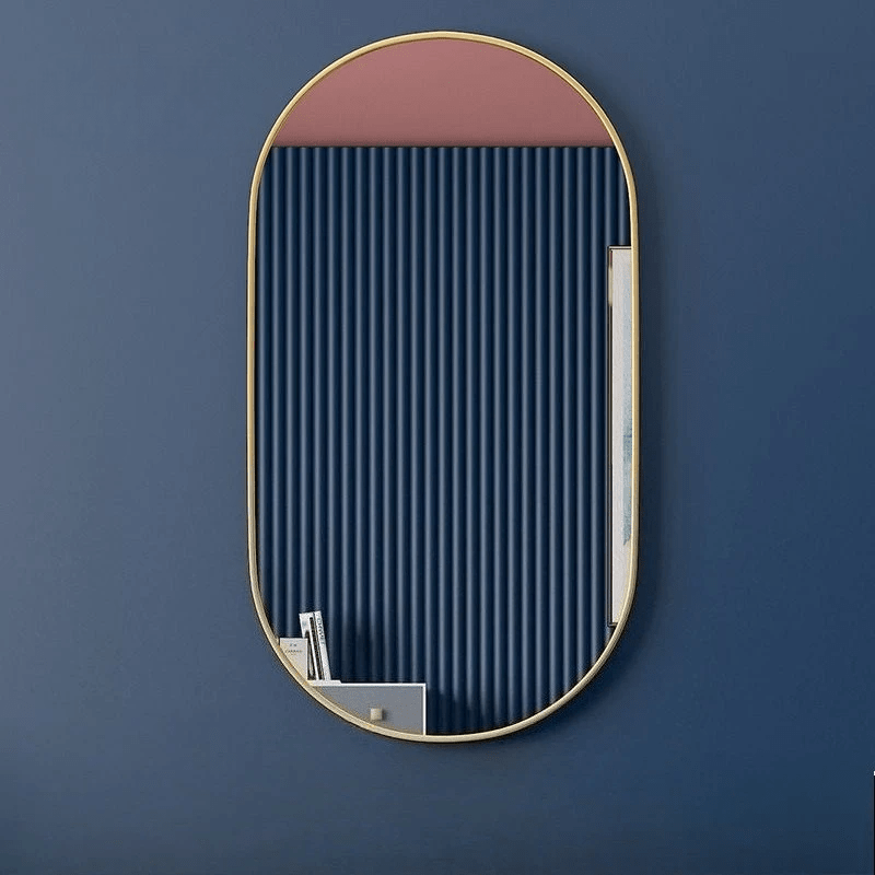 Miroir ovale nordique pour salle de bains - Miroirlume