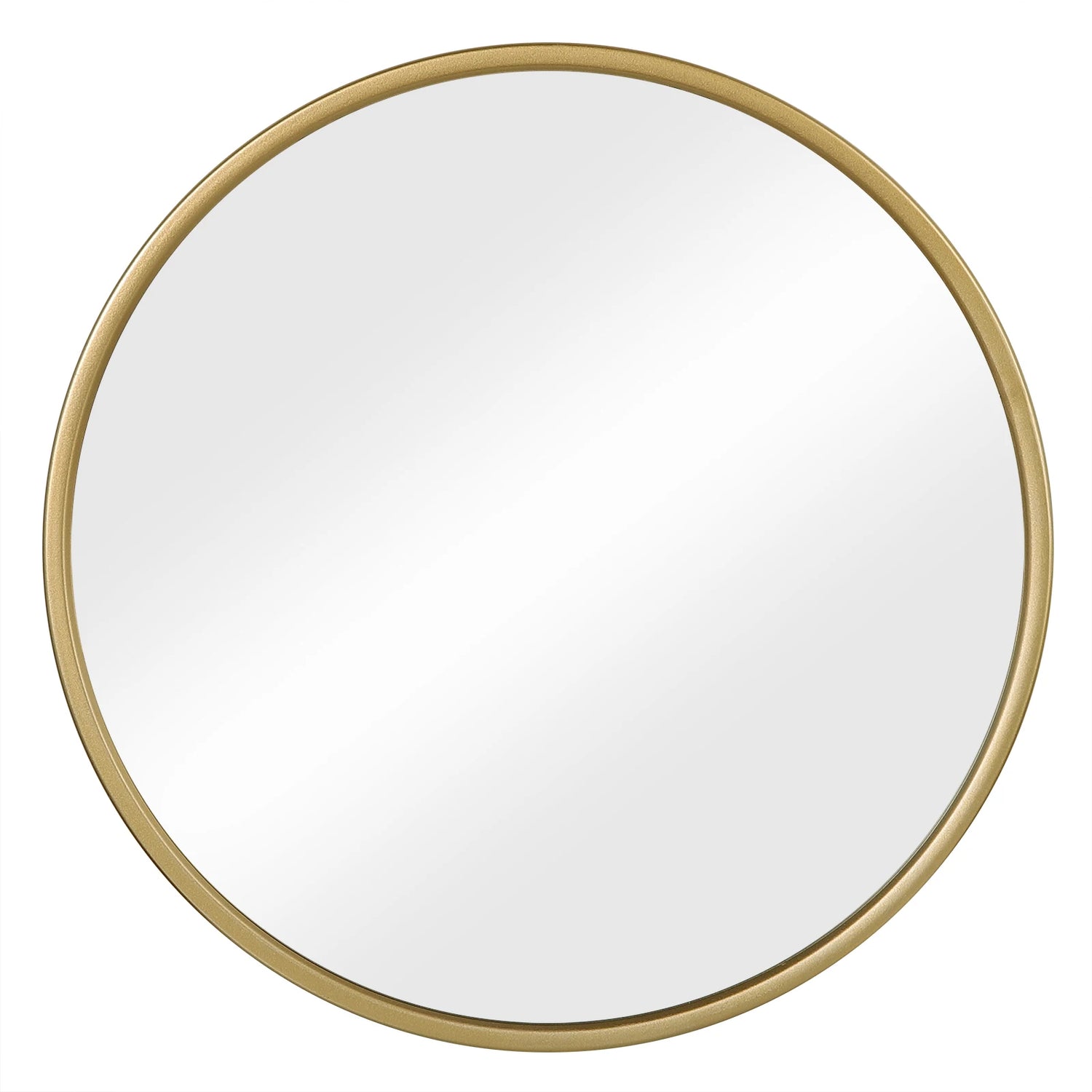 Miroir mural rond cadre doré décor maison - Miroirlume