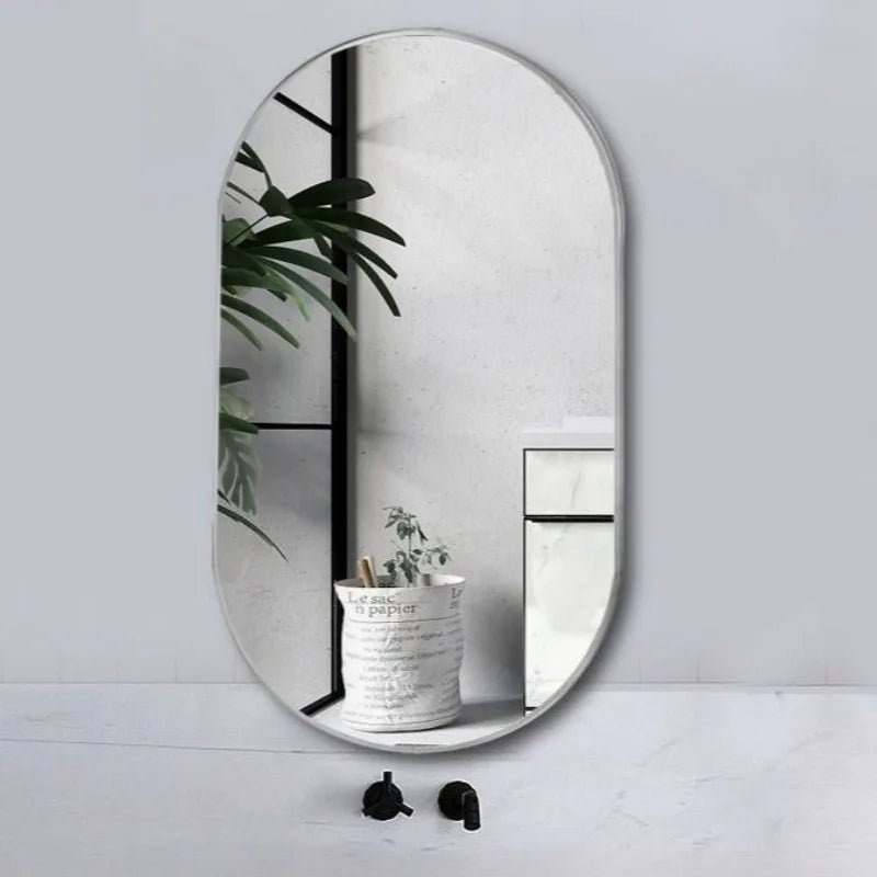 Miroir ovale nordique pour salle de bains - Miroirlume