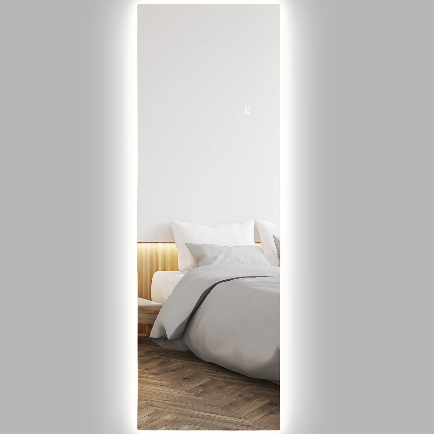 Miroir mural rectangulaire LED sans cadre dimmable