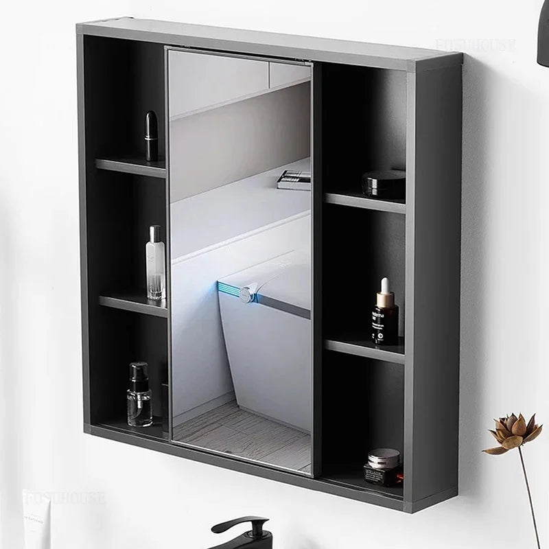 Armoire miroir coulissante salle de bain moderne - Miroirlume