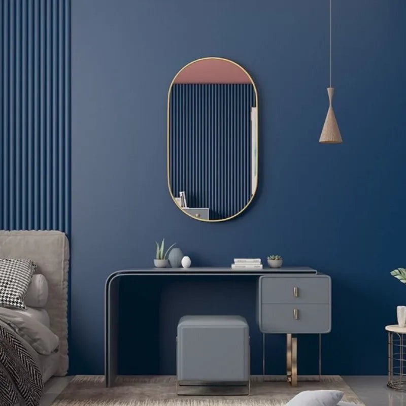 Miroir ovale nordique pour salle de bains - Miroirlume