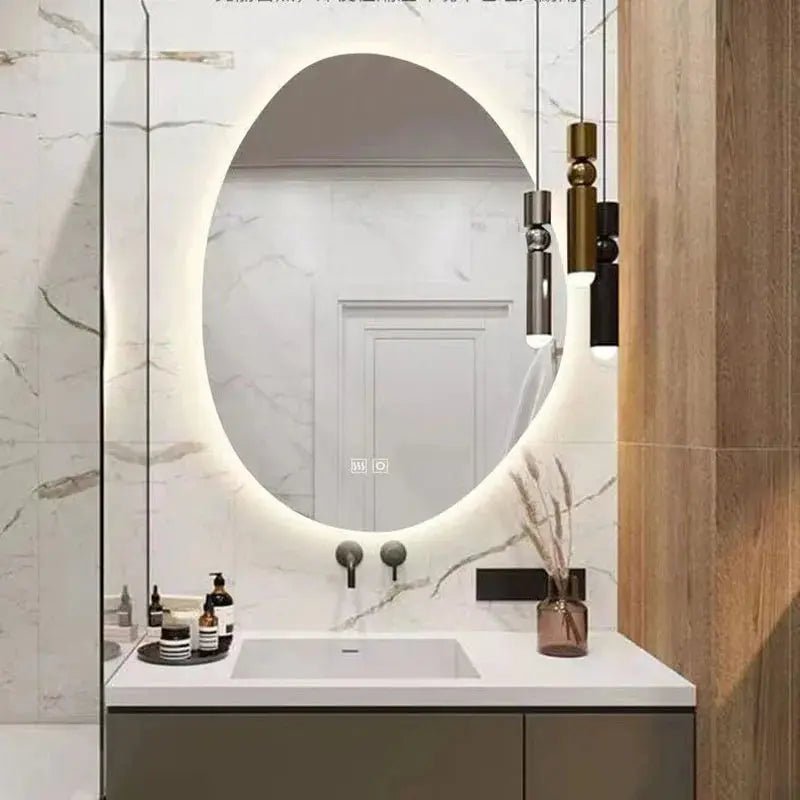 Miroir LED de salle de bain antibuée à 3 couleurs - Miroirlume