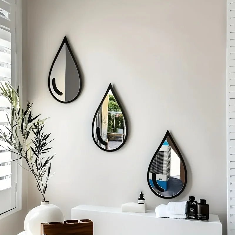 Ensemble miroirs muraux Boho minimaliste noir - Miroirlume