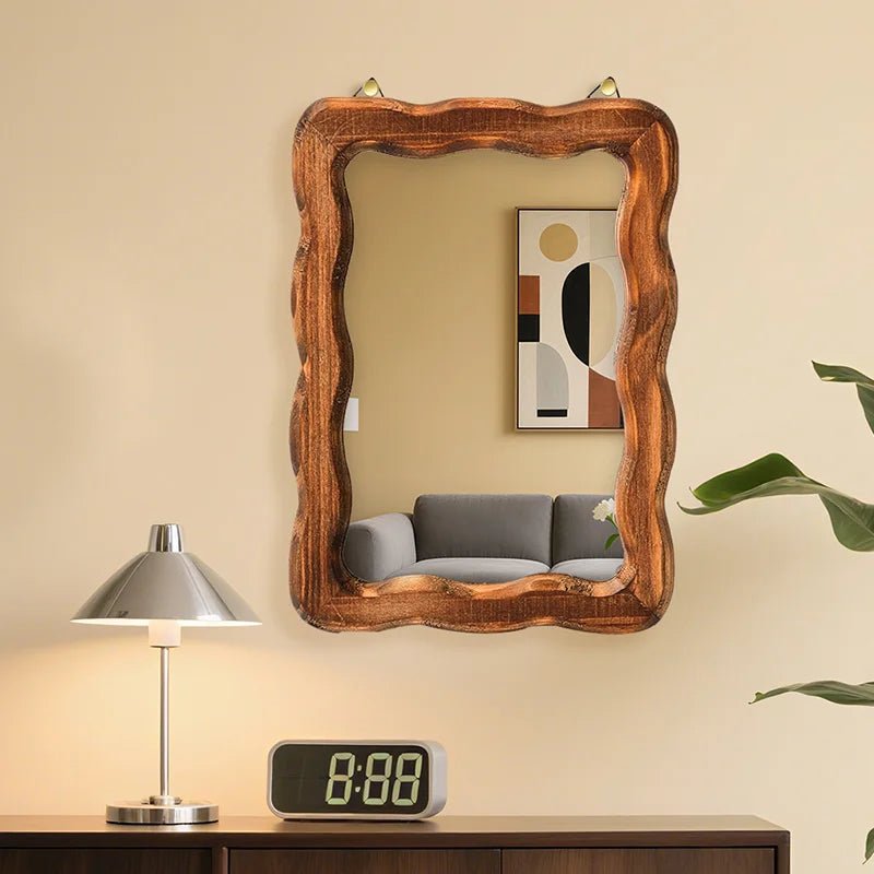 Miroir mural maquillage design vintage chambre - Miroirlume