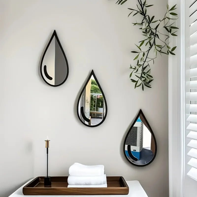 Ensemble miroirs muraux Boho minimaliste noir - Miroirlume