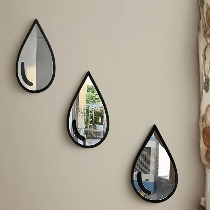 Ensemble miroirs muraux Boho minimaliste noir - Miroirlume