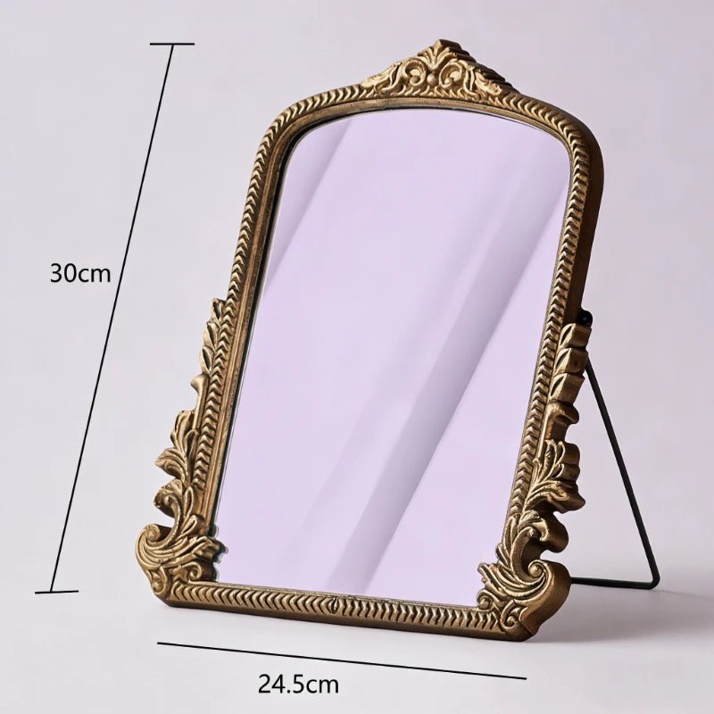 Miroir baroque doré mural vintage cadre bois - Miroirlume