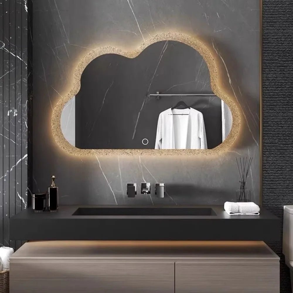 Miroir maquillage nuage LED mural intelligent chambre