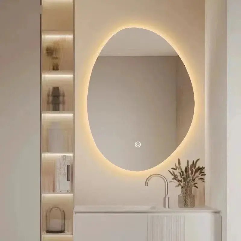 Miroir LED de salle de bain antibuée à 3 couleurs - Miroirlume