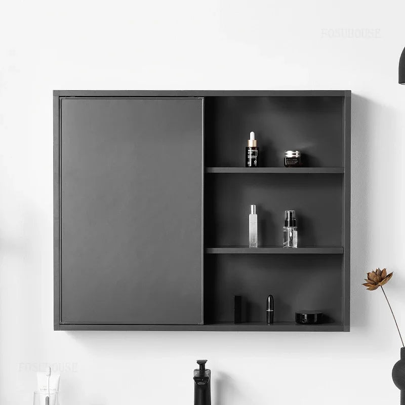 Armoire miroir coulissante salle de bain moderne - Miroirlume