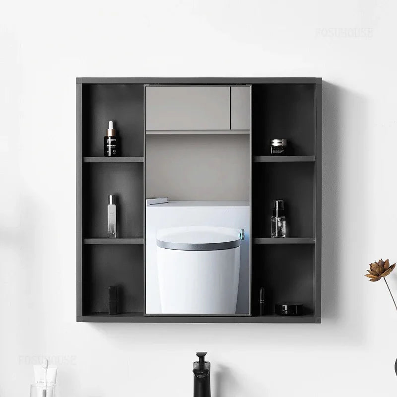 Armoire miroir coulissante salle de bain moderne - Miroirlume