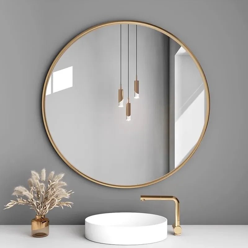 Miroir mural rond HD étanche anti - buée - Miroirlume