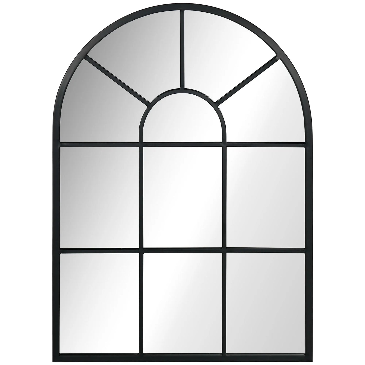 Miroir mural style fenêtre entrée salon déco - Miroirlume