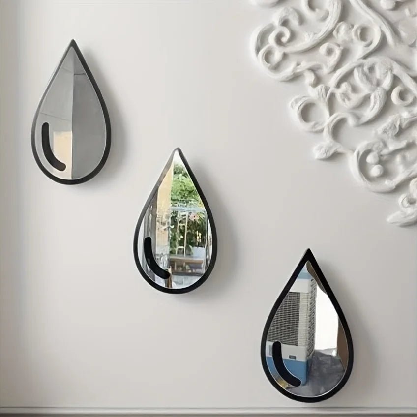 Ensemble miroirs muraux Boho minimaliste noir - Miroirlume
