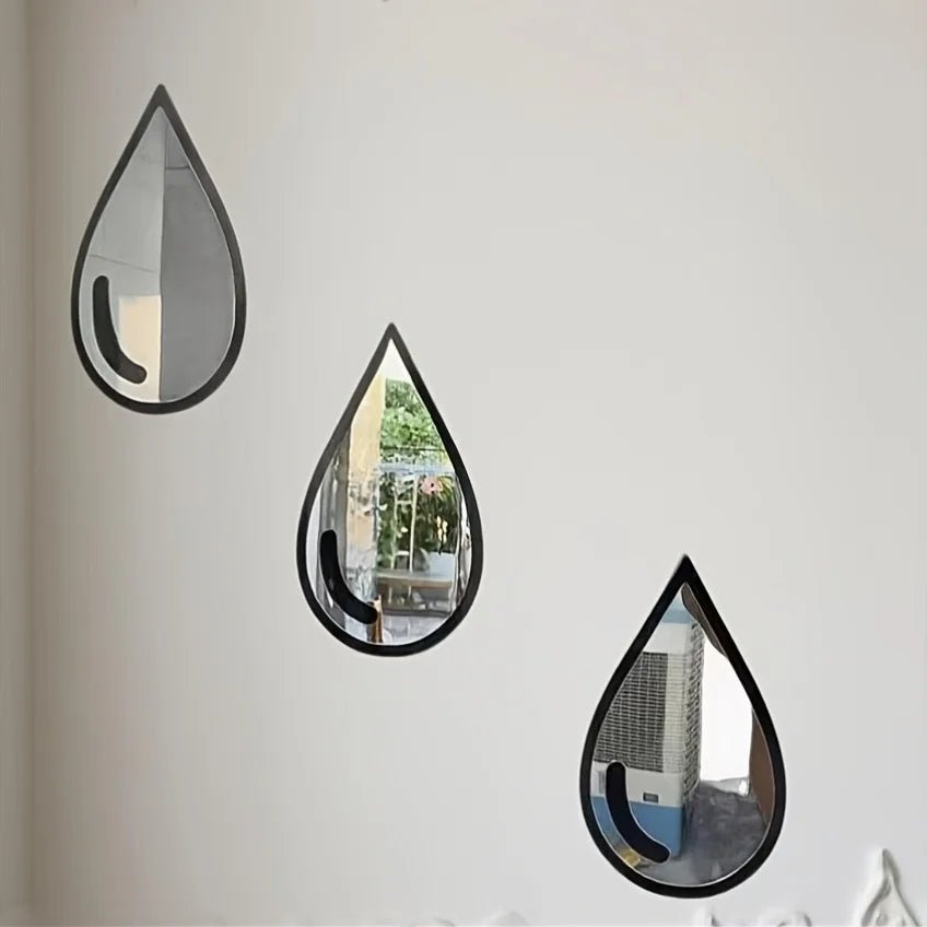 Ensemble miroirs muraux Boho minimaliste noir - Miroirlume