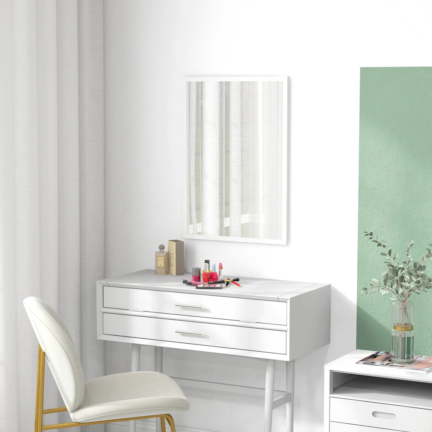 Miroir rectangulaire mural décoratif - Miroirlume